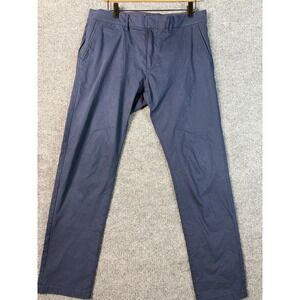 J.Crew‎ Tech Pants Men's 33x32 Navy Blue Stretch Performance Chino Style AW005